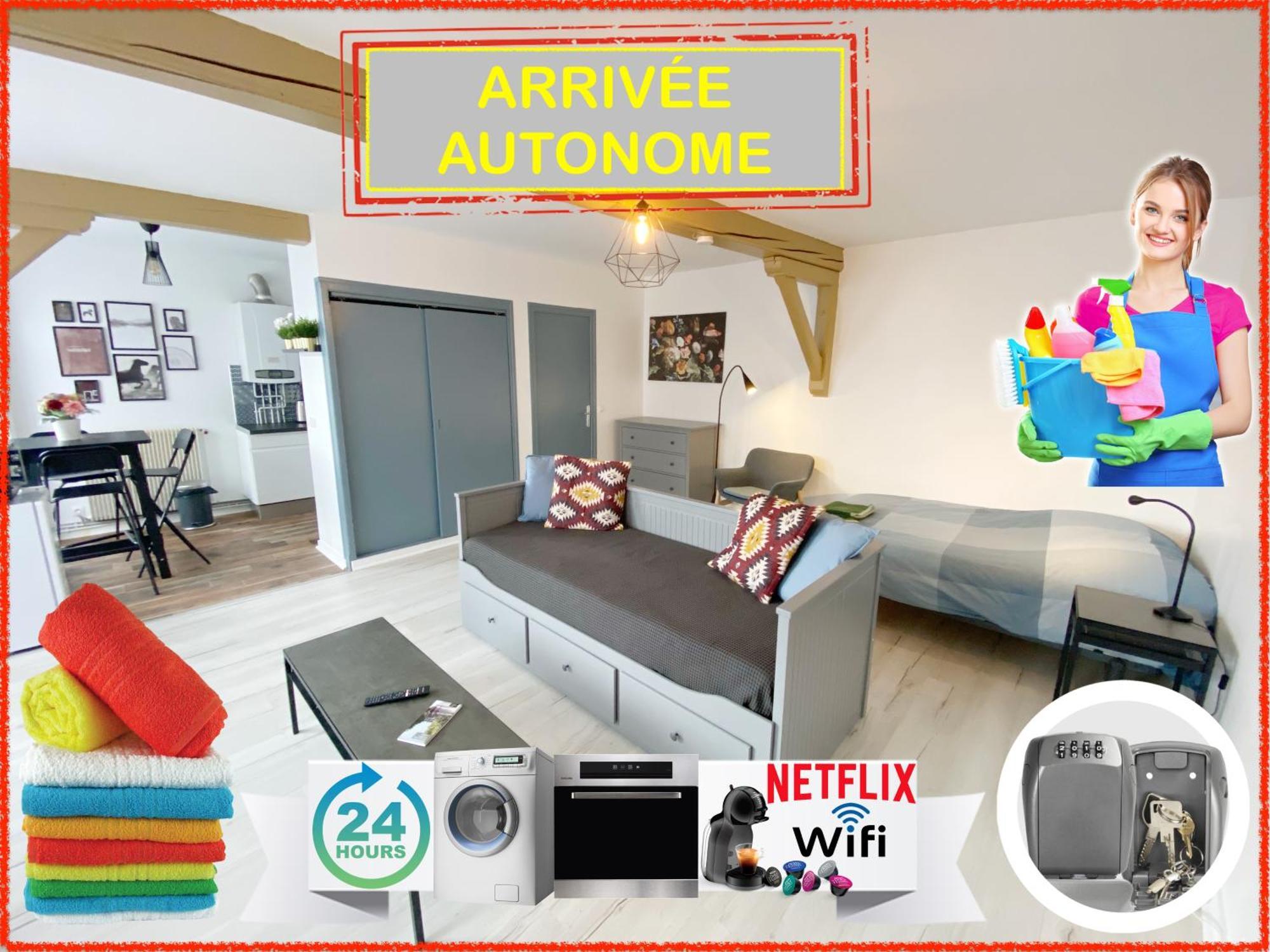 015 Chic & Cosy Studio 41M2 Hypercentre Wifi Smart Tv Netflix Saint-Etienne  Exteriér fotografie
